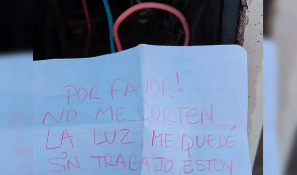 El usuario ya tenía varios meses de retraso en el pago del servicio, por lo que lo enviaron a realizarse un corte de energía eléctrica. Foto: captura de Facebook/LaNación El usuario ya tenía varios meses de retraso en el pago del servicio, por lo que lo enviaron a realizarse un corte de energía eléctrica. Foto: captura de Facebook/LaNación