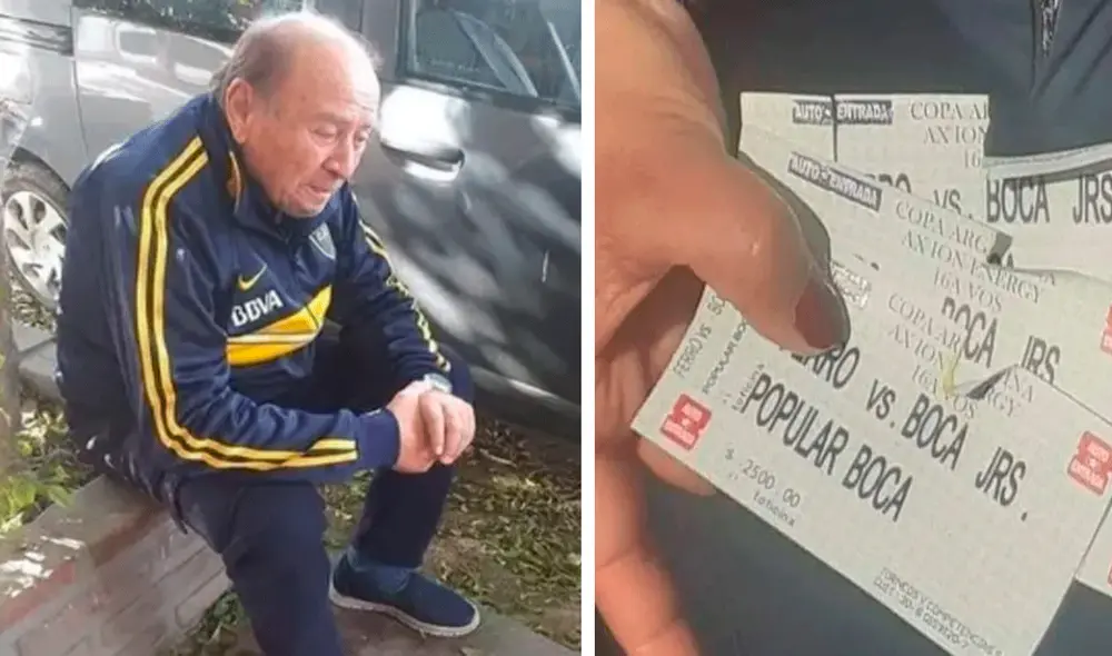 Al final, el adulto mayor fue recompensado para superar el trago amargo. Foto: captura de Facebook Al final, el adulto mayor fue recompensado para superar el trago amargo. Foto: captura de Facebook