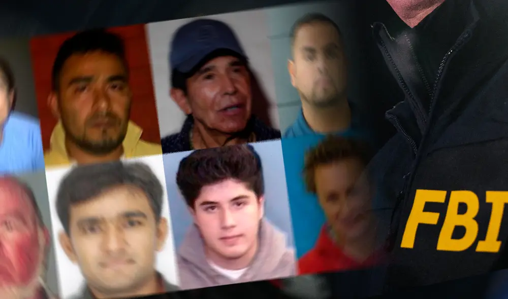 Lista de los fugitivos más buscados del mundo actualmente por el FBI. Foto: composición Erick Gamarra/AFP.