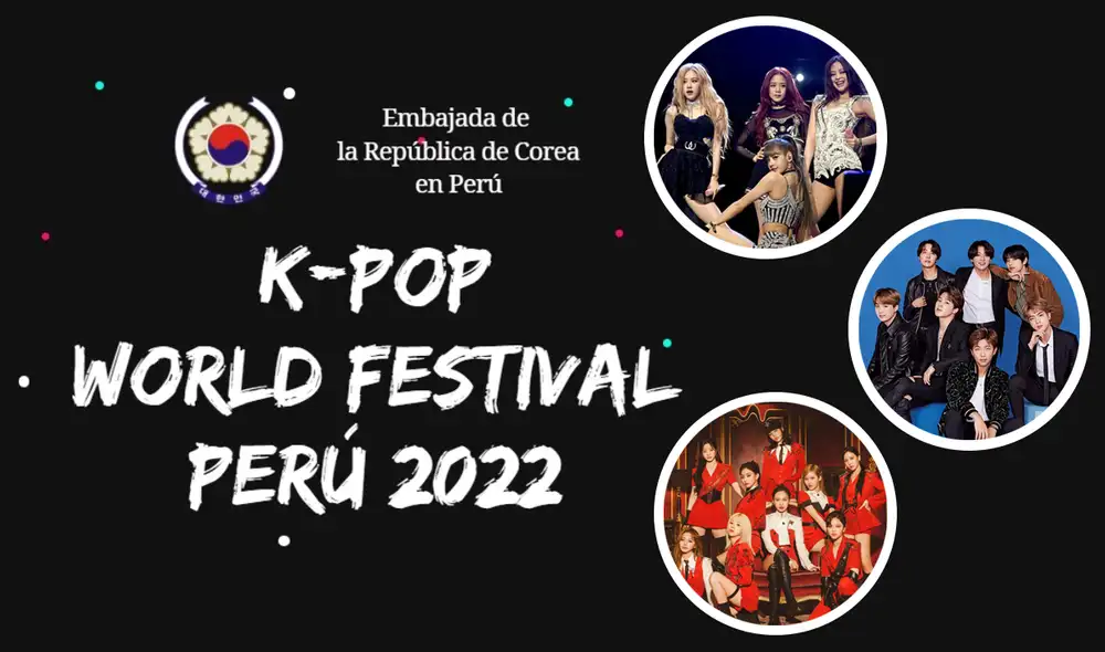 El concurso de canto y baile k-pop regresó para alegría de los fans. Foto: composición La República / Embajada de Corea en Perú / YG / BIGHIT / JYP