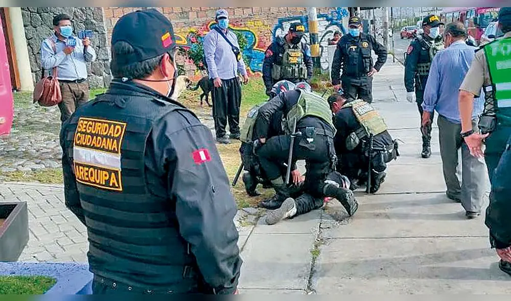Delitos. Las denuncias de robo, contra la vida, el cuerpo y la salud predominan en la región Arequipa. Foto: PNP