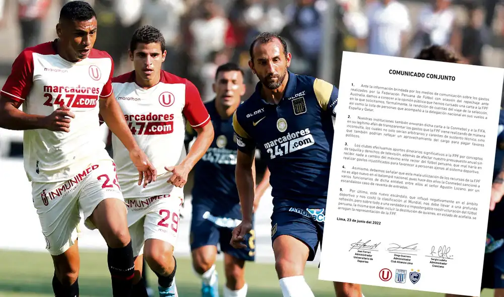 Los clubes se unieron en un comunicado en conjunto para pedir cuentas a la FPF. Foto: Luis Jimémez/Grupo La República