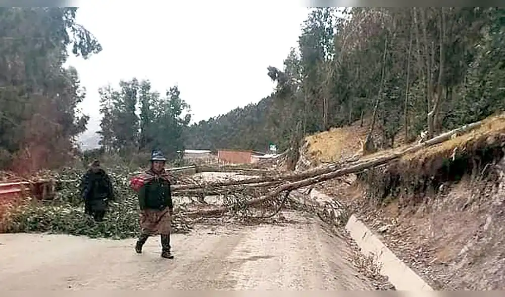 Protesta. Comunidades dicen que bloqueo fue preventivo. Foto: Difusión Protesta. Comunidades dicen que bloqueo fue preventivo. Foto: Difusión