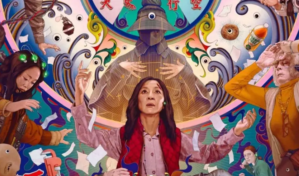 "Todo al mismo tiempo en todas partes" está protagonizada por Michelle YeohEvelyn. Foto: A24