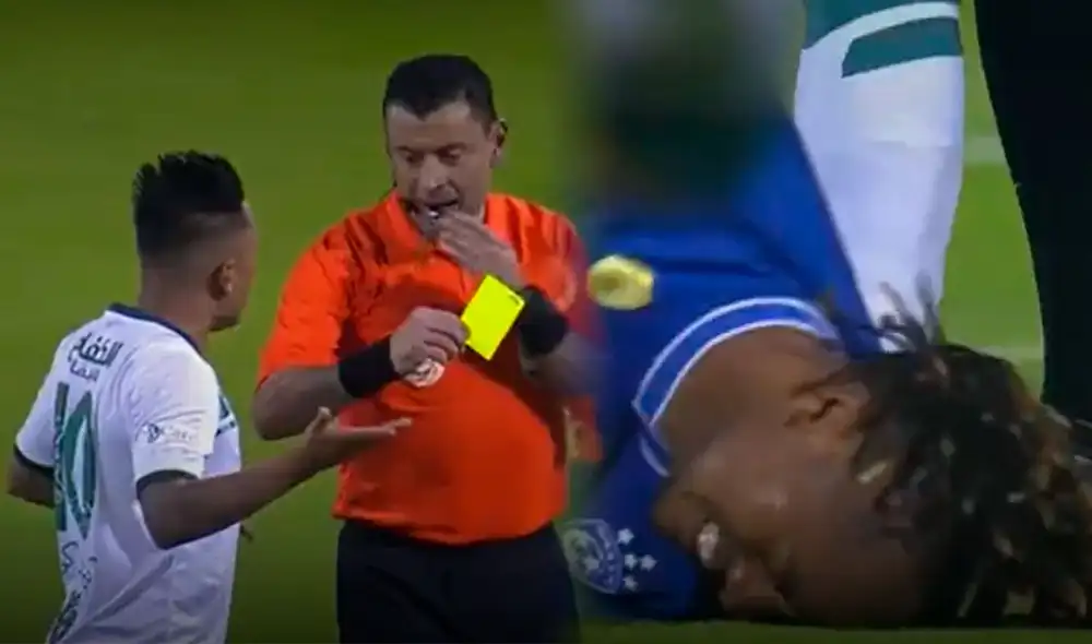 Los jugadores de la selección peruana se enfrentan por la liga árabe. Foto: composición SSC Sports Los jugadores de la selección peruana se enfrentan por la liga árabe. Foto: composición SSC Sports