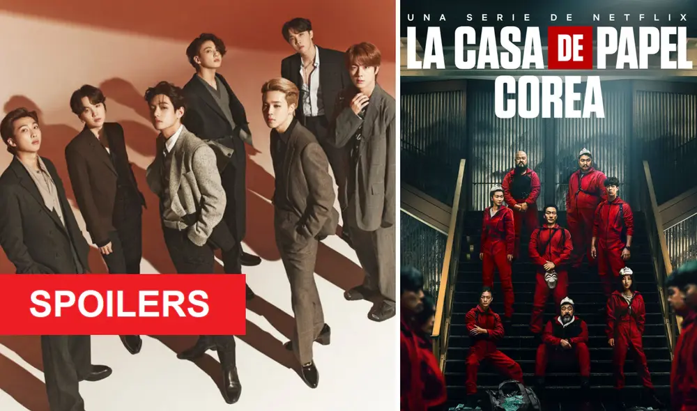 Famoso grupo surcoreano BTS tendría un divertido 'cameo' en "La casa de papel: Corea", según Newsweek. Foto: composición La República / TIME / Netflix