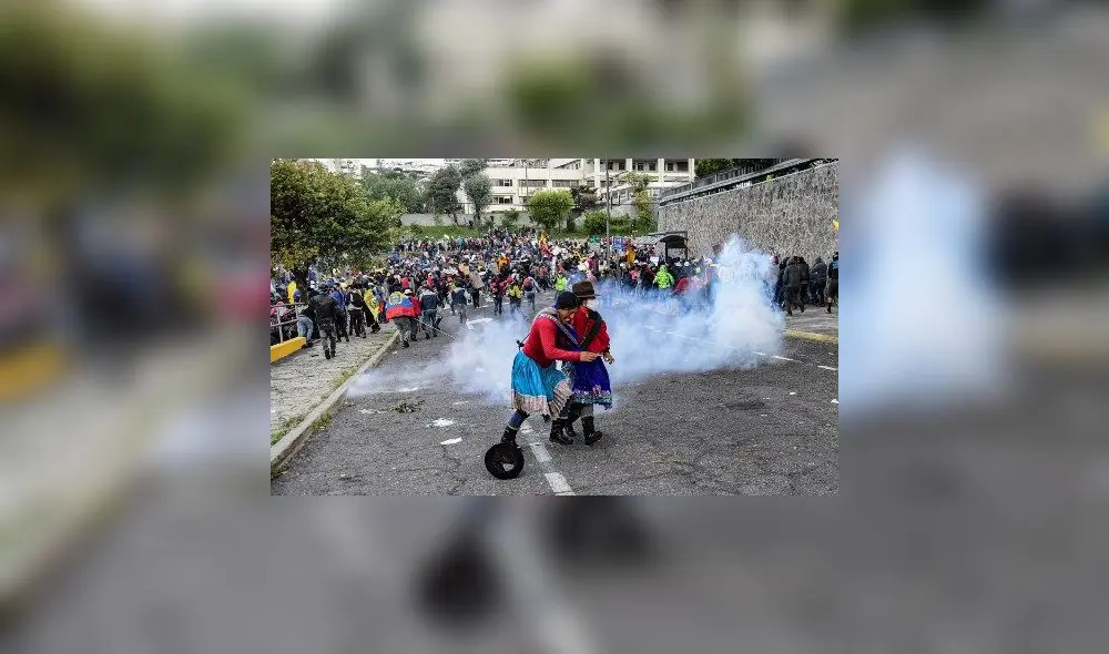 Paro nacional en Ecuador ha dejado un saldo de 3 fallecidos. Foto: AFP
