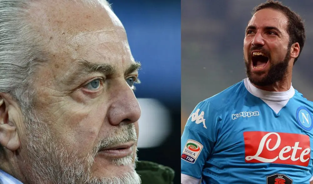 El 'Pipita' y Aurelio De Laurentiis tuvieron un cruce de palabras cuando el argentino era delantero del Napoli. Foto: composición/EFE El 'Pipita' y Aurelio De Laurentiis tuvieron un cruce de palabras cuando el argentino era delantero del Napoli. Foto: composición/EFE