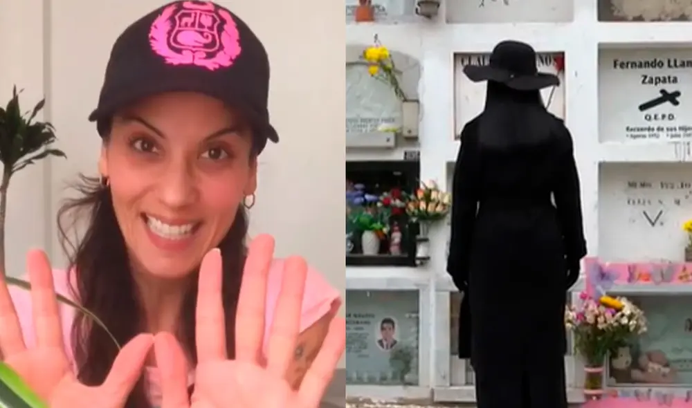 Úrsula Boza aclara si interpretará a la mujer de negro de "Al fondo hay sitio". Foto: composición Úrsula Boza/Instagram, captura América TV.