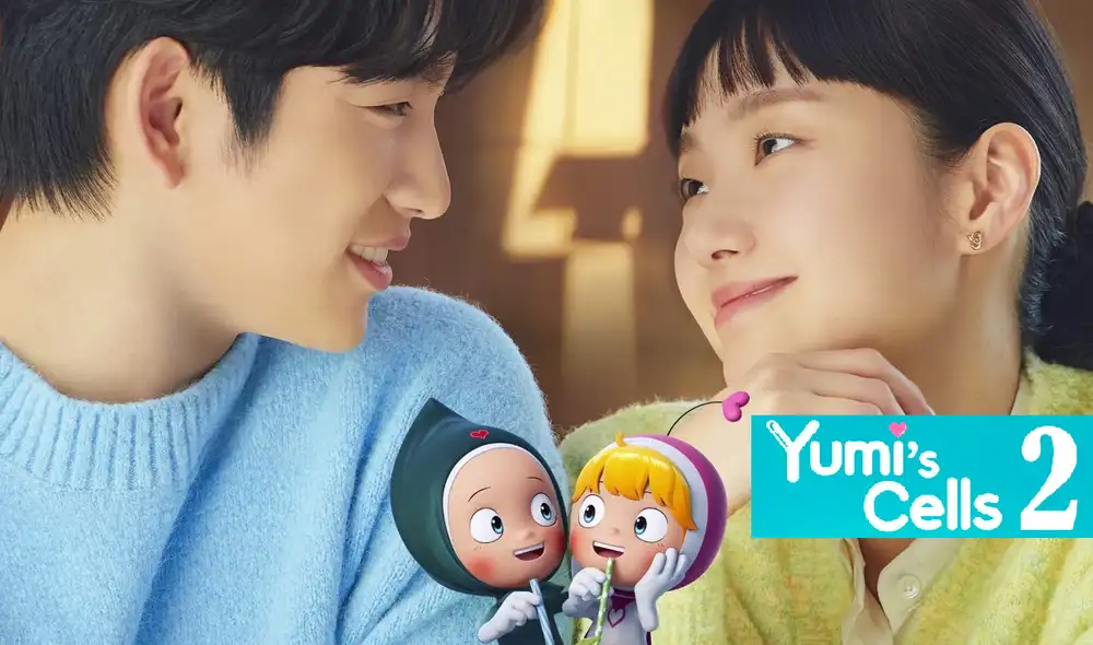 Jinyoung de GOT7 y Kim Go Eun interpretan a Babi y Yumi, respectivamente, en el k-drama "Yumi's cells 2". Foto: TVING