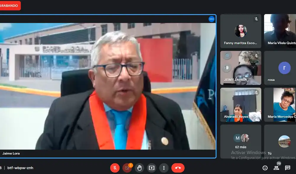 El presidente de la Corte Superior de Justicia de Sullana, Jaime Antonio Lora Peralta, inauguró el Curso Virtual de Orientadoras Judiciales 2022. Foto: CSJS El presidente de la Corte Superior de Justicia de Sullana, Jaime Antonio Lora Peralta, inauguró el Curso Virtual de Orientadoras Judiciales 2022. Foto: CSJS