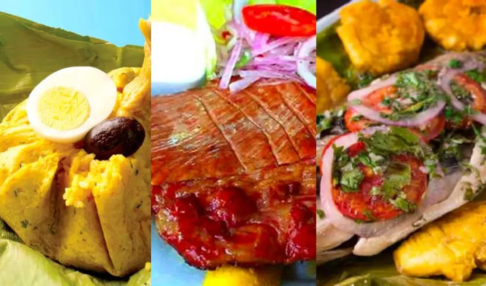 El tacacho con cecina, los juanes y la patascha son platos reconocidos de la Amazonía. FOTO: composición/La República