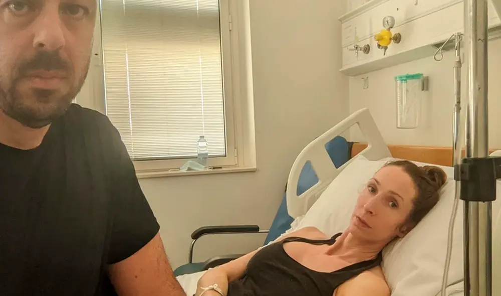 Andrea y Jay estaban de vacaciones en Malta cuando ingresó al hospital. Foto: Jay Weeldreyer