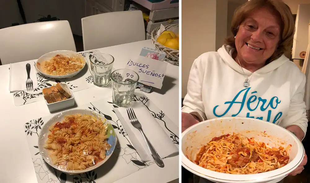 Luego de que le comentó a su abuela de que siempre le daba hambre en la madrugada, ella no imaginó que se acordaría y le haría un lindo detalle. Foto: @abrusabia/ Twitter