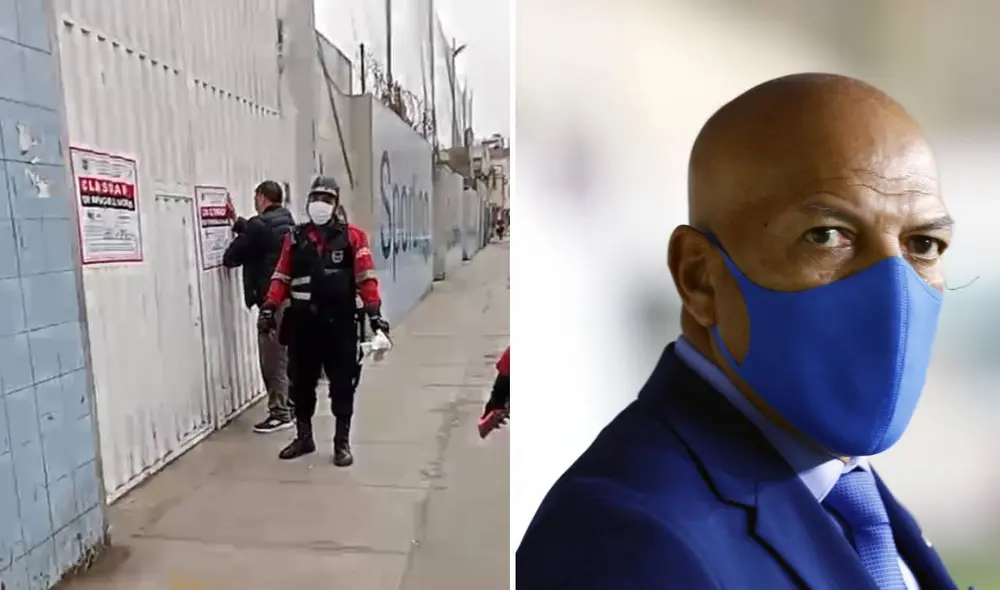 Los efectivos de la municipalidad se acercaron al recinto del Rímac. Foto: Facebook/EFE Los efectivos de la municipalidad se acercaron al recinto del Rímac. Foto: Facebook/EFE