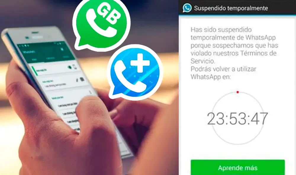 La primera suspensión dura solo 24 horas. Si sigues usando versiones alteradas de WhatsApp, el baneo será permanente. Foto: Xataka