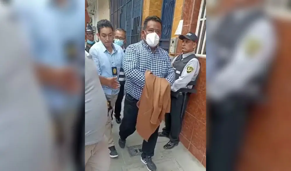 El denunciado fue llevado a la dependencia policial. Foto: PNP El denunciado fue llevado a la dependencia policial. Foto: PNP