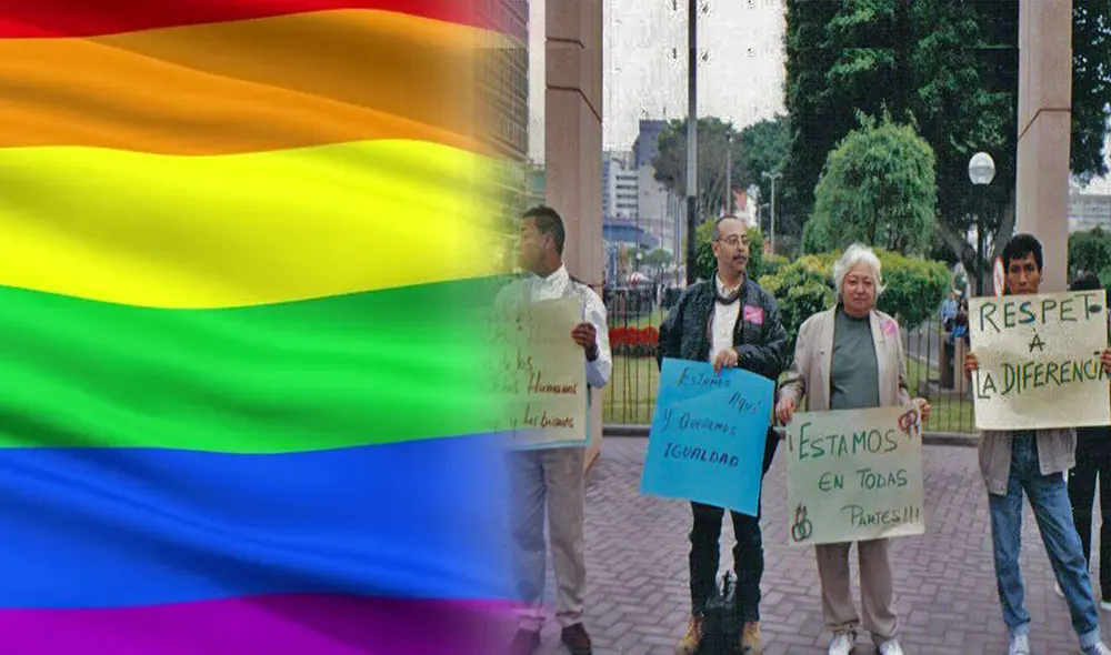 El primer plantón de la comunidad LGTBIQ+ en Perú ocurrió durante una tarde de julio de 1995, en el parque Kennedy de Miraflores. Foto: Mhol Perú El primer plantón de la comunidad LGTBIQ+ en Perú ocurrió durante una tarde de julio de 1995, en el parque Kennedy de Miraflores. Foto: Mhol Perú