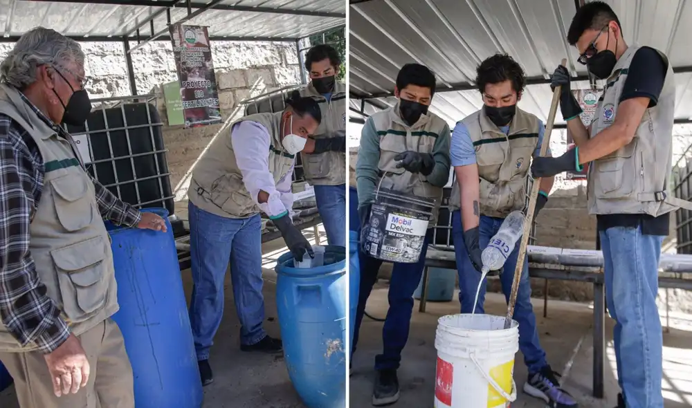 Alumnos y docentes de la escuela de Ingeniería Agrónoma y Agrícola de la Universidad Católica Santa María (UCSM), presentaron un proyecto de biofertilizantes para que el mismo hombre del campo prepare sus abonos. Alumnos y docentes de la escuela de Ingeniería Agrónoma y Agrícola de la Universidad Católica Santa María (UCSM), presentaron un proyecto de biofertilizantes para que el mismo hombre del campo prepare sus abonos.