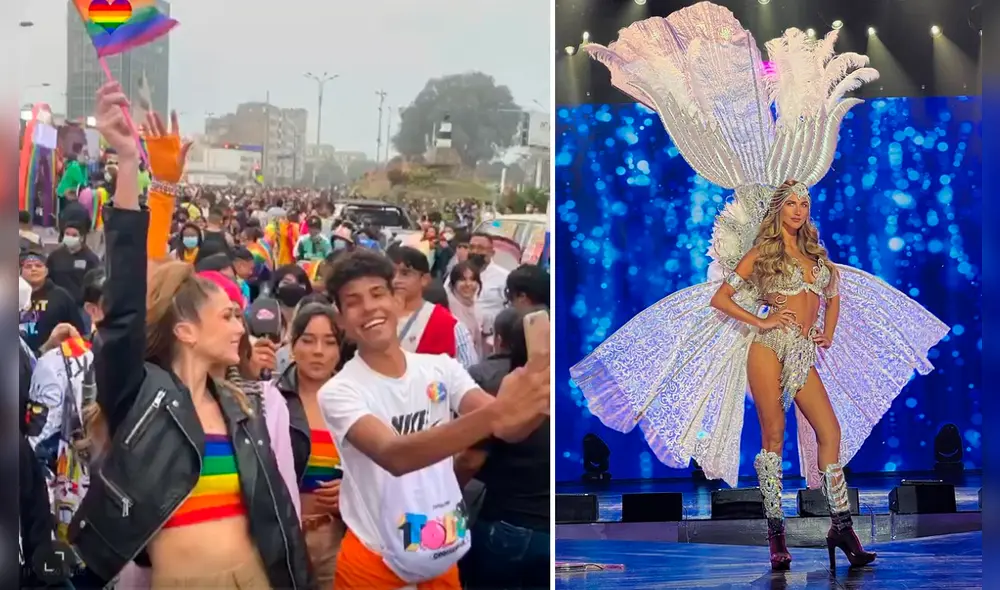 Alessia Rovegno en la marcha por el 'Día del Orgullo. Foto: Instagram