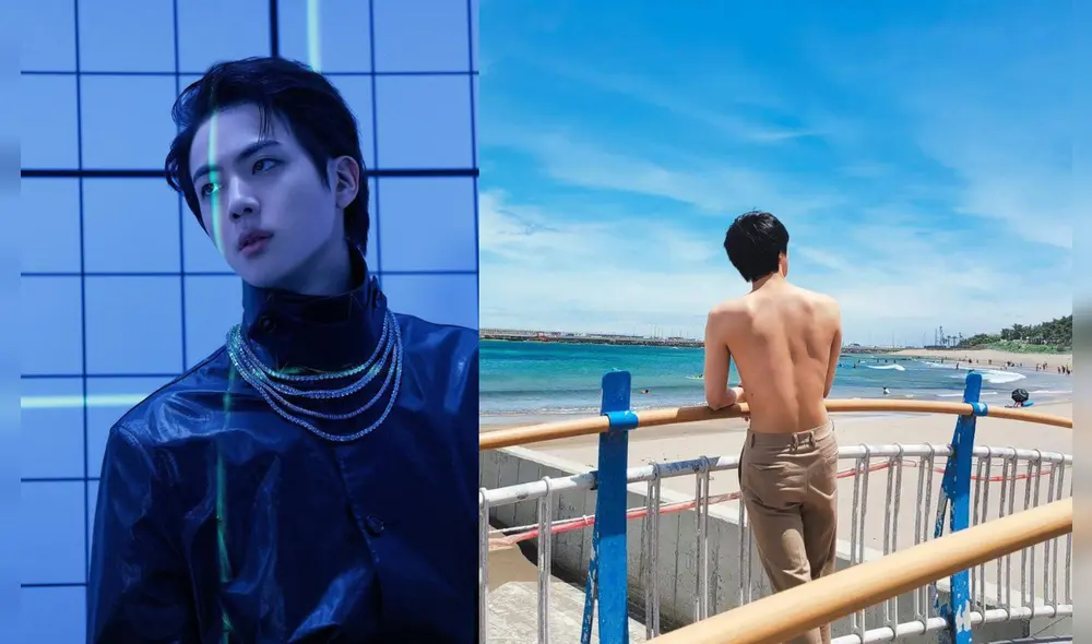 Jin de BTS sigue sorprendiendo a ARMY con tatuaje grupal. Foto: composición/Twitter.