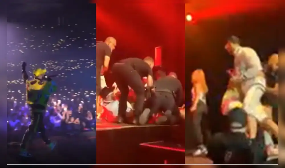 Anuel pasó por un incómodo momento durante su concierto en España. Foto: El gordo y la flaca/Instagram Anuel pasó por un incómodo momento durante su concierto en España. Foto: El gordo y la flaca/Instagram