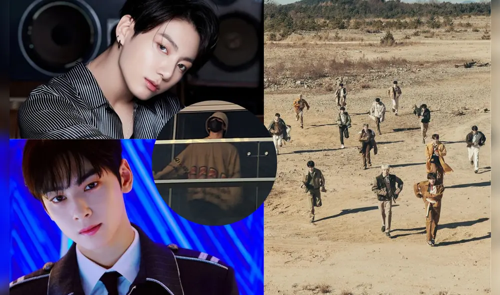 Jungkook, de BTS, Chae Eunwoo y otros idols fueron a apoyar a sus amigos de SEVENTEEN en concierto. Foto: composición/Twitter.