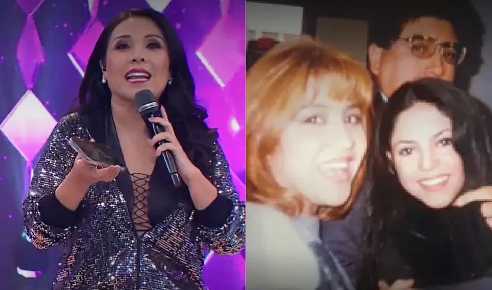 Tula Rodríguez mostró una foto pasada con la cantante Shakira. Foto: composición LR/ captura de América TV