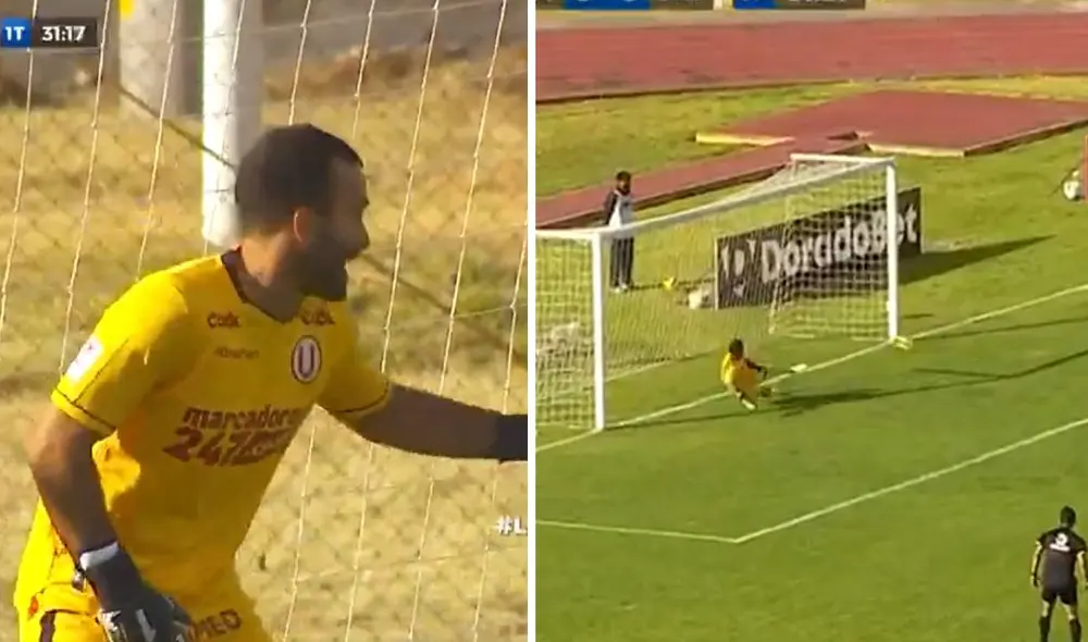 Luis Benites abrió el marcador en el estadio de Huancayo ante Universitario. Foto: captura/GolPerú