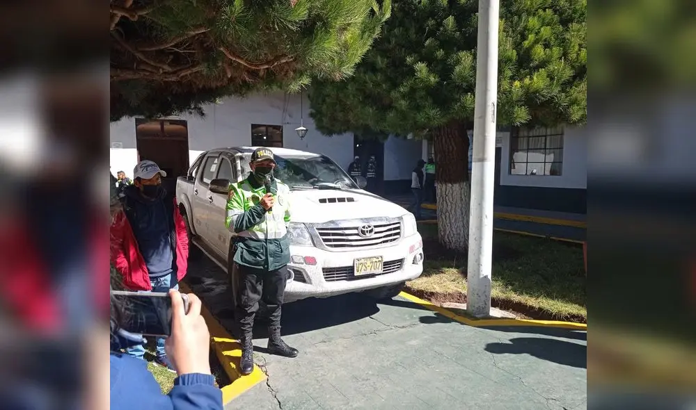 PNP recupera camioneta robada en La Rinconada. Foto: Juan Carlos Cisneros/La República