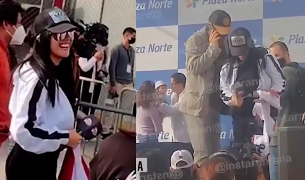 Rosángela Espinoza en Plaza Norte. Foto: captura Instarándula Rosángela Espinoza en Plaza Norte. Foto: captura Instarándula