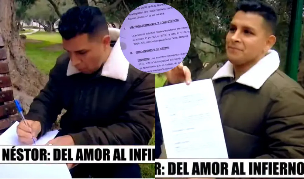 Néstor Villanueva oficializa su divorcio con Flor Polo, sin embargo, abogado de empresaria afirma que los papeles no tienen validez. Foto: Día D/captura