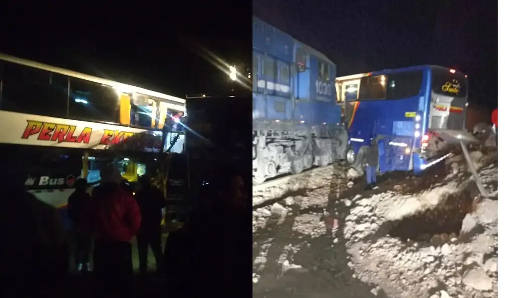 Accidente fue reportado por varios hinchas en redes sociales. Foto: Composición Twitter Accidente fue reportado por varios hinchas en redes sociales. Foto: Composición Twitter