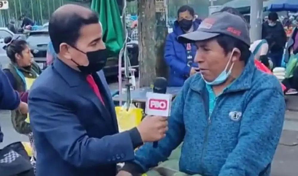 El comerciante aclaró la idea malinterpretada que tuvo el periodista e hizo reír a miles de cibernautas. Foto: captura de TikTok El comerciante aclaró la idea malinterpretada que tuvo el periodista e hizo reír a miles de cibernautas. Foto: captura de TikTok