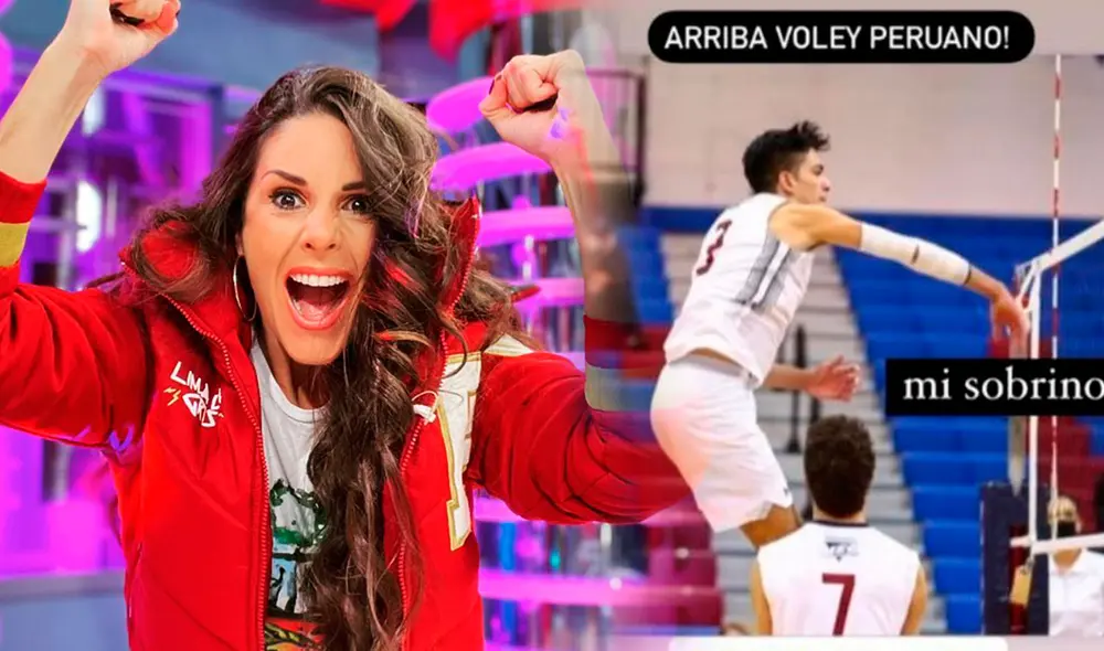 Rebeca Escribens se muestra orgullosa de su sobrino y la selección de vóley. Foto: captura/Instagram Rebeca Escribens se muestra orgullosa de su sobrino y la selección de vóley. Foto: captura/Instagram