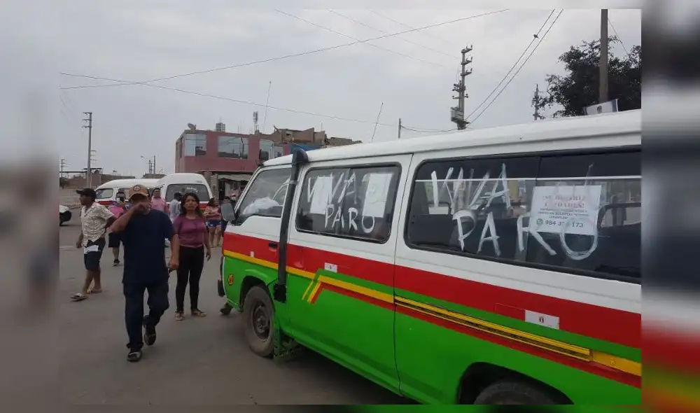Trujillo. En abril de 2022 también se realizó un paro de transportistas. Foto: Jaime Mnedoza Ruiz / La República