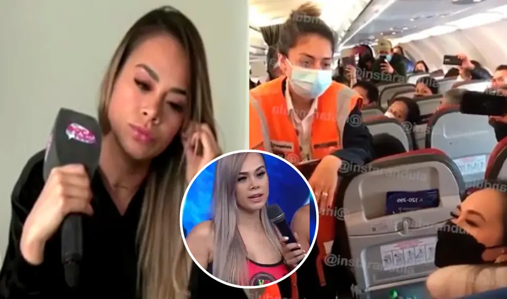 Jossmery Toledo está indignada con la reacción de los pasajeros en aerolínea Latam. Foto: composición/ capturas de América TV/Instagram Jossmery Toledo está indignada con la reacción de los pasajeros en aerolínea Latam. Foto: composición/ capturas de América TV/Instagram