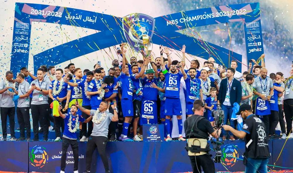 André Carrillo es tricampeón con Al Hilal. Foto: Al Hilal