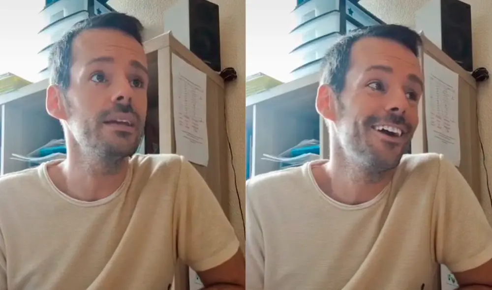 El hombre se mostró muy contento al escuchar el grito de sus alumnos. Foto: composición/ @profecarlos_/TikTok El hombre se mostró muy contento al escuchar el grito de sus alumnos. Foto: composición/ @profecarlos_/TikTok