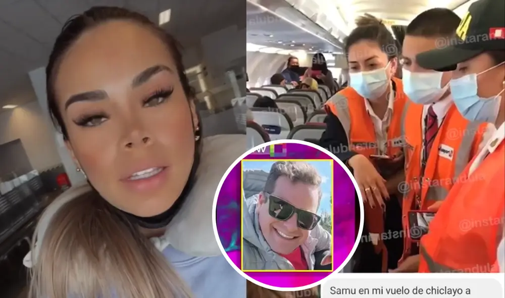 Gustavo afirma que personal de Latam trató mal a Jossmery Toledo. Foto: composición LR/ captura de Willax TV/ captura de Instagram