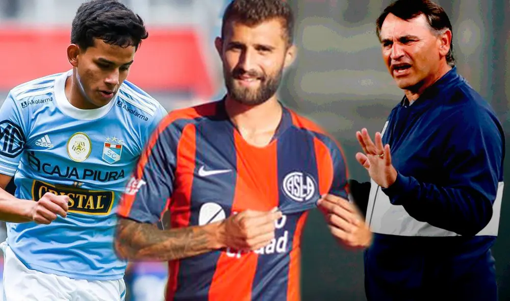 Carlos Bustos necesita un lateral sí o sí. Foto: composición/ Sporting Cristal/Twitter/ San Lorenzo/Liga 1