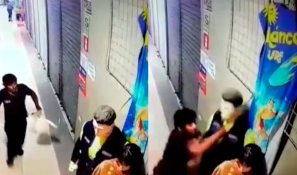 El chico quiso hacerle una llave de lucha libre al maniquí. Foto: composición/ @viante08/TikTok