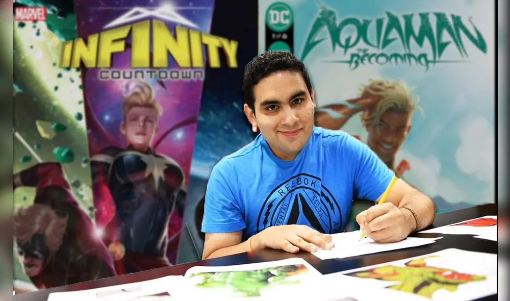 Diego Olórtegui es el artista de grandes títulos de Marvel y DC Comics. Foto: composición/La República Diego Olórtegui es el artista de grandes títulos de Marvel y DC Comics. Foto: composición/La República