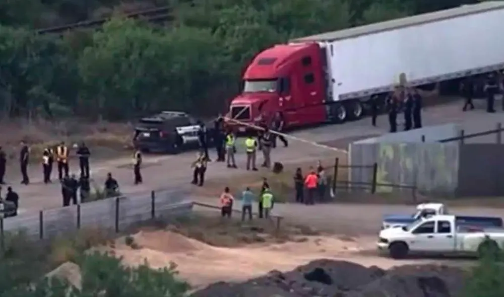 El camión se encontraba abandonado en el suroeste de San Antonio. Foto: captura de Vanguardia MX El camión se encontraba abandonado en el suroeste de San Antonio. Foto: captura de Vanguardia MX
