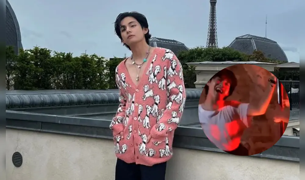 Taehyung de BTS se convierte en el personaje del desfile de Celine con baile. Foto: composición/ Twitter