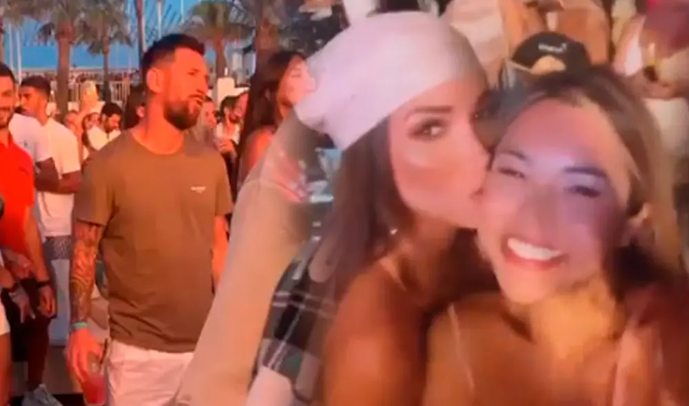 Paula Manzanal se lució con Lionel Messi en Ibiza. Foto: captura/Instagram