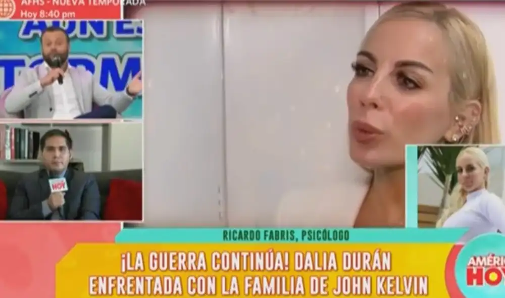 Psicoterapeuta también critica a "América hoy" por el tratamiento que le dan al caso Dalia Durán. Foto: América hoy/captura Psicoterapeuta también critica a "América hoy" por el tratamiento que le dan al caso Dalia Durán. Foto: América hoy/captura