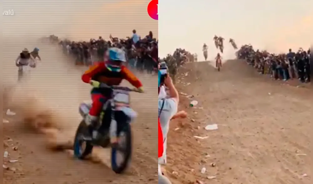 La competencia de motocross se desarrollaba como parte del programa por el 86.º aniversario de la provincia de Morropón Chulucanas. Foto: difusión. La competencia de motocross se desarrollaba como parte del programa por el 86.º aniversario de la provincia de Morropón Chulucanas. Foto: difusión.