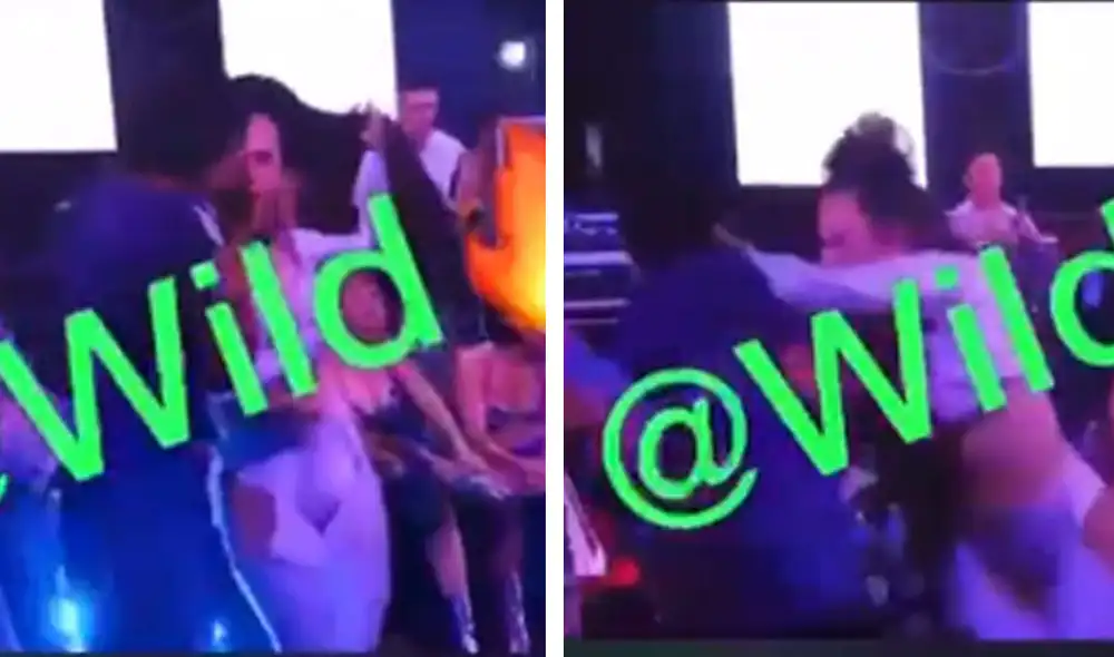 Linda Caba logró reaccionar rápido ante la desubicada acción de un hombre en Pucallpa. Foto: captura Twitter