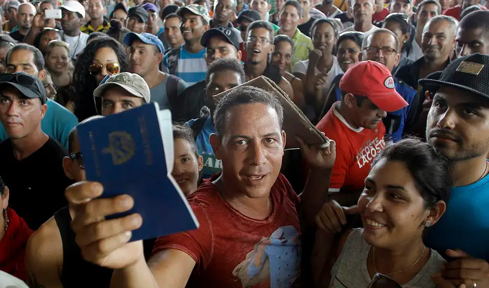 Desde las protestas de 2021, más de 150.000 cubanos han abandonado la isla. Foto: América TV/Twitter/referencial